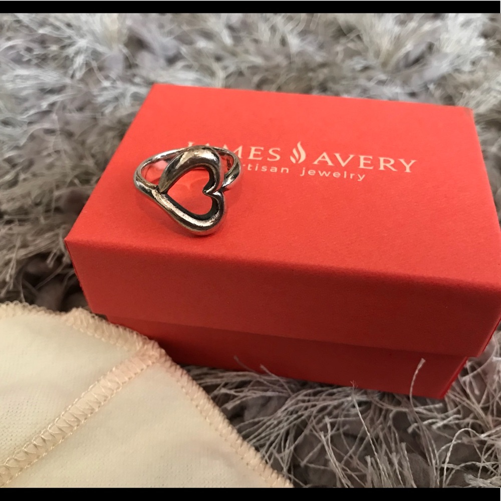 James Avery single heart ring💕